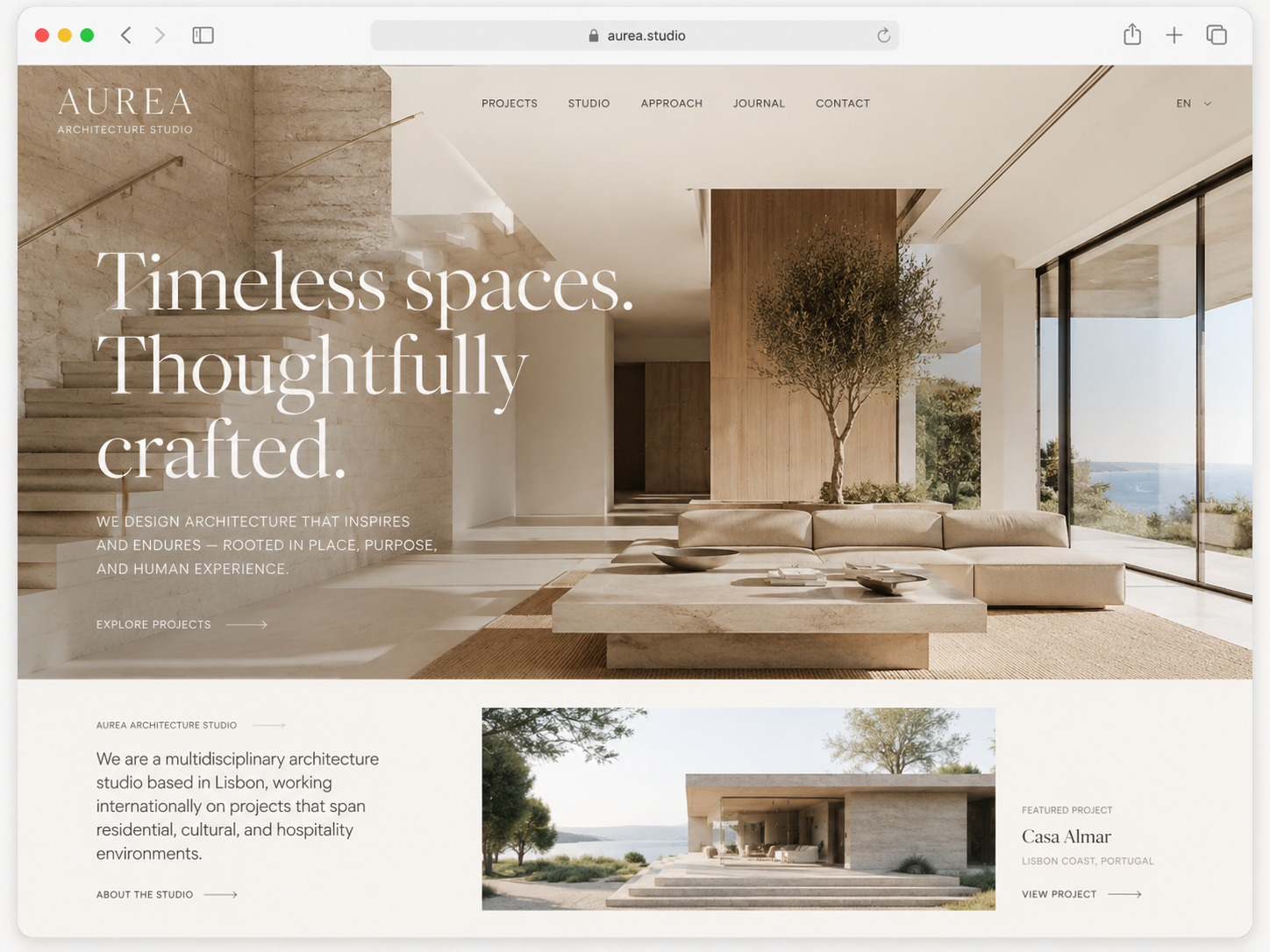 Architecture studio website